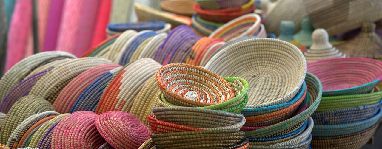 Shop local home page colorful baskets